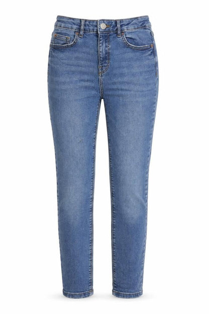 Womens UK Size 8 Denim & Co. Regular Fit Straight Blue Jeans