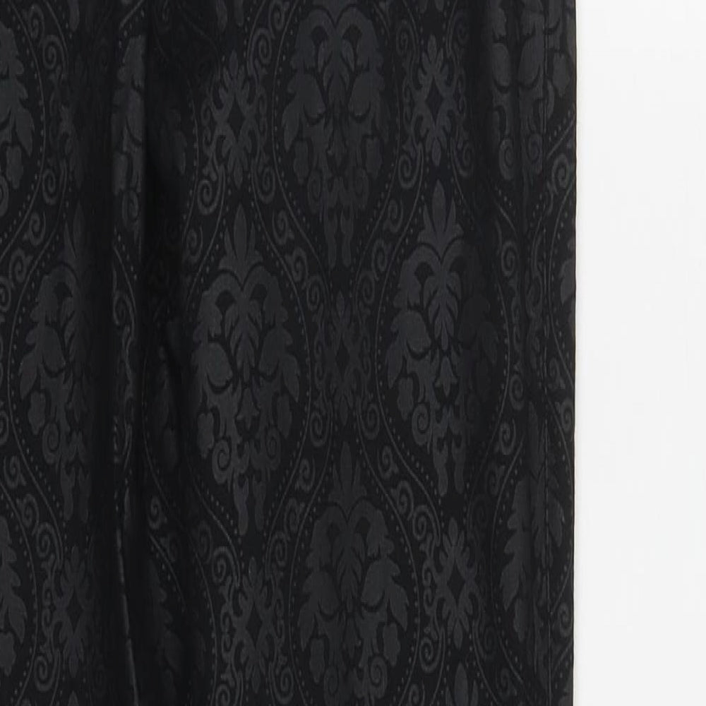 Dorothy Perkins Womens Beige Geometric Cotton Straight Jeans Size 8 L31 in Regular Zip