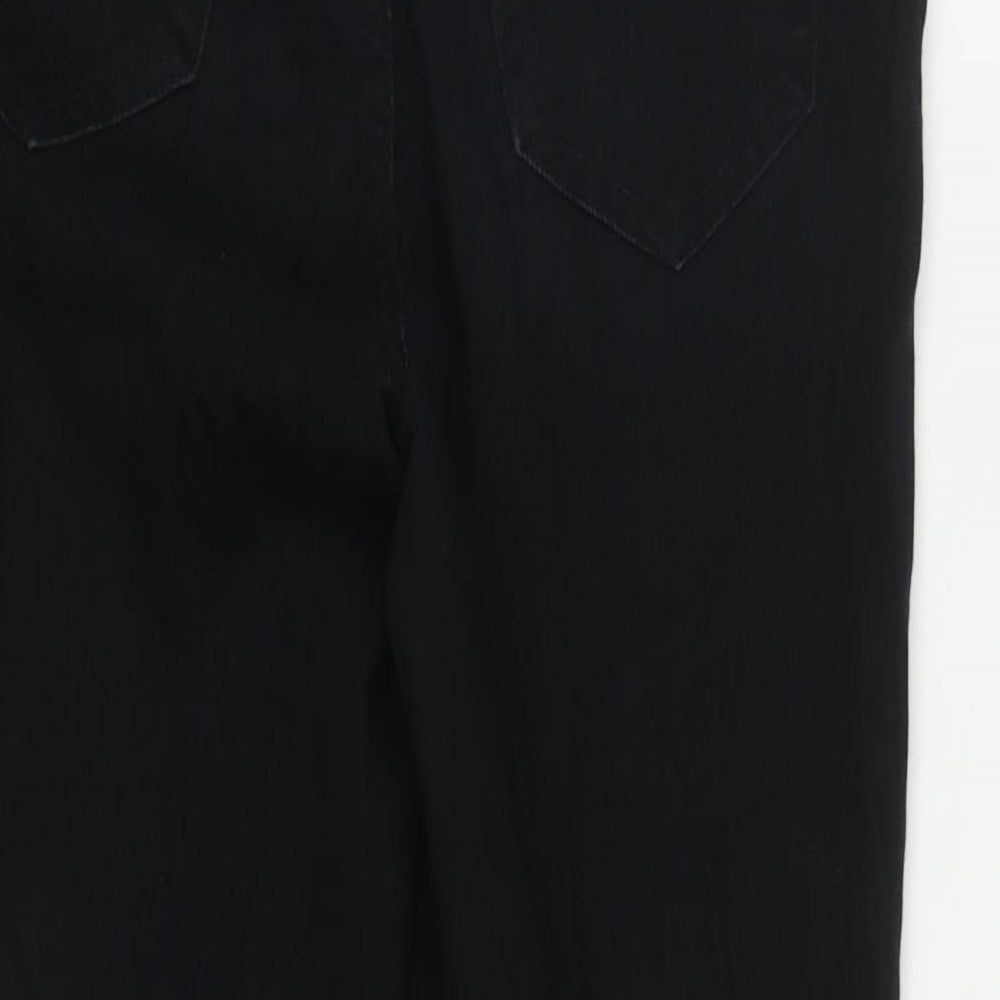 New Look Womens Black  Cotton Skinny Jeans Size 8 L24 in Regular Zip