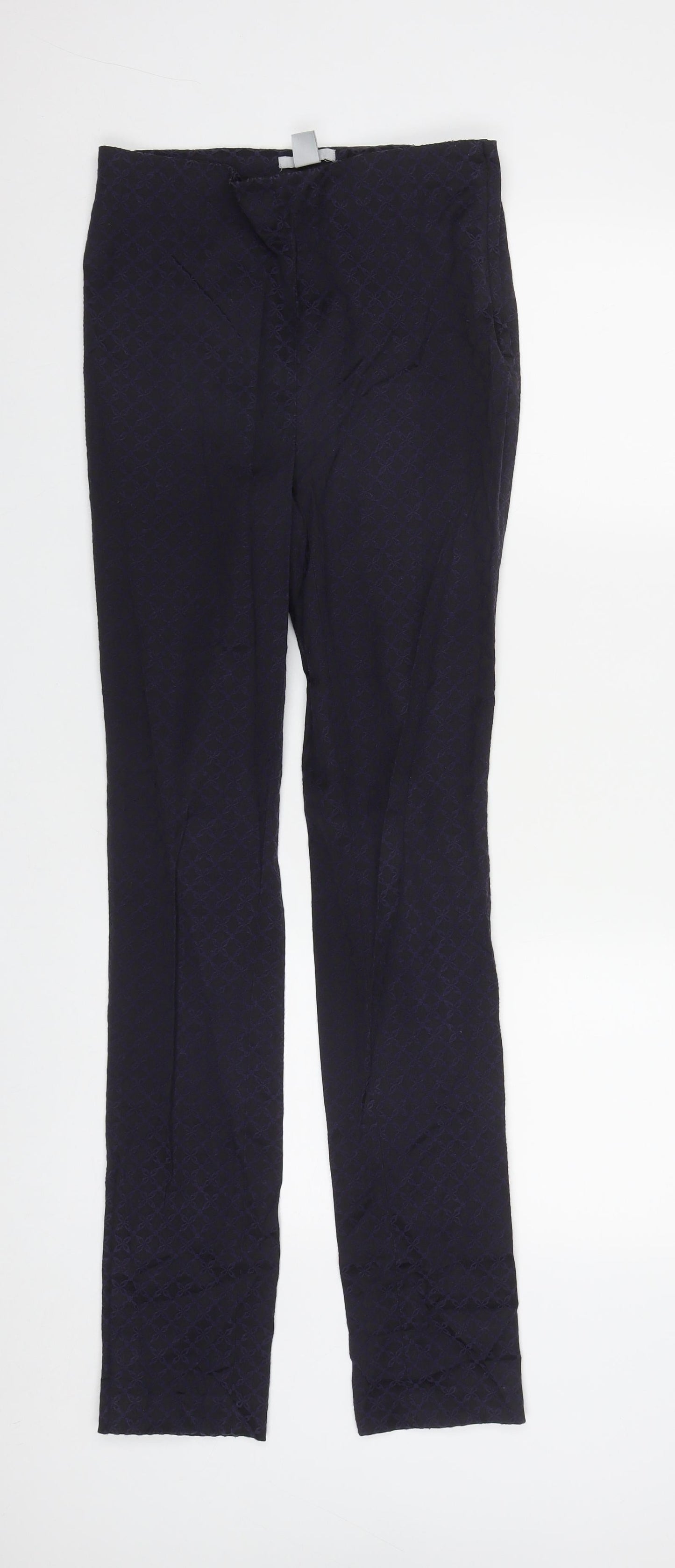 Womens UK Size 8 H&M Regular Fit  Black Trousers