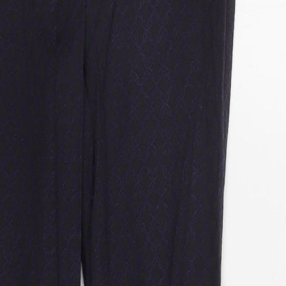 Womens UK Size 8 H&M Regular Fit  Black Trousers