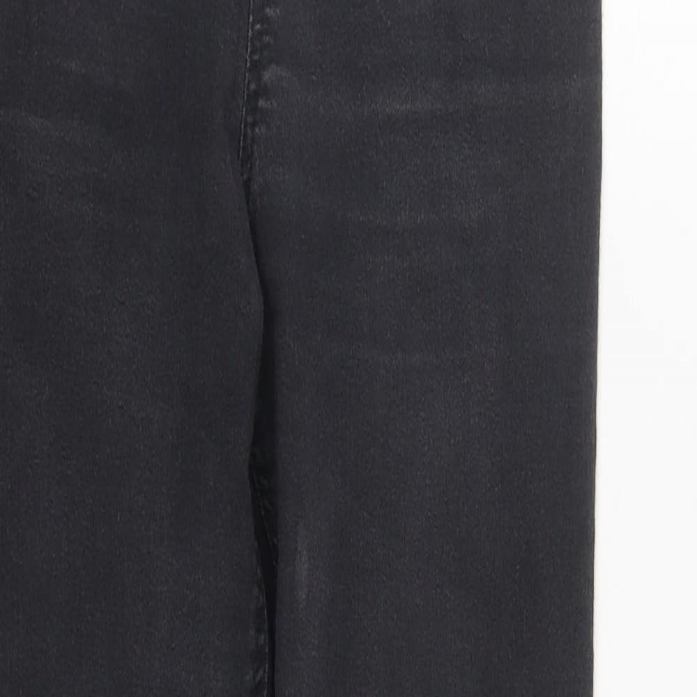 F&F Womens Black  Cotton Jegging Jeans Size 10 L29 in Regular