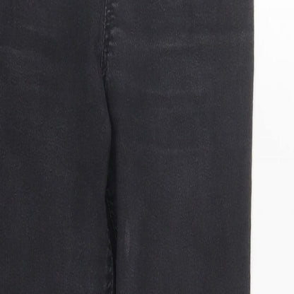 F&F Womens Black  Cotton Jegging Jeans Size 10 L29 in Regular
