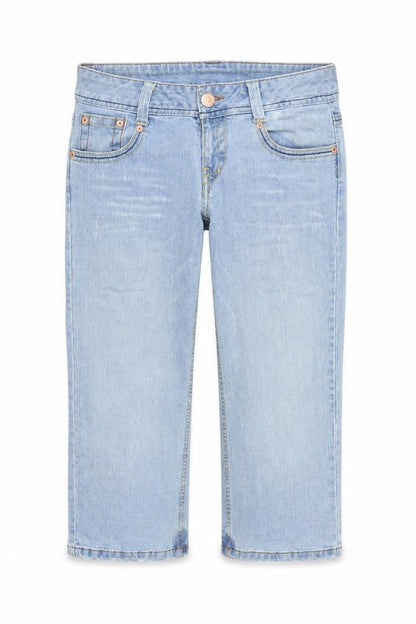 Refuse Womens Blue  Cotton Cropped Jeans Size 32 in L23 in Regular Zip