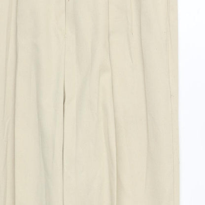 Soon Womens Beige  Polyester Trousers  Size 14 L30 in Regular Zip