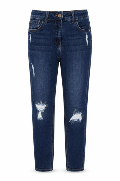 Womens UK Size 8 Matalan Regular Fit Straight Blue Jeans