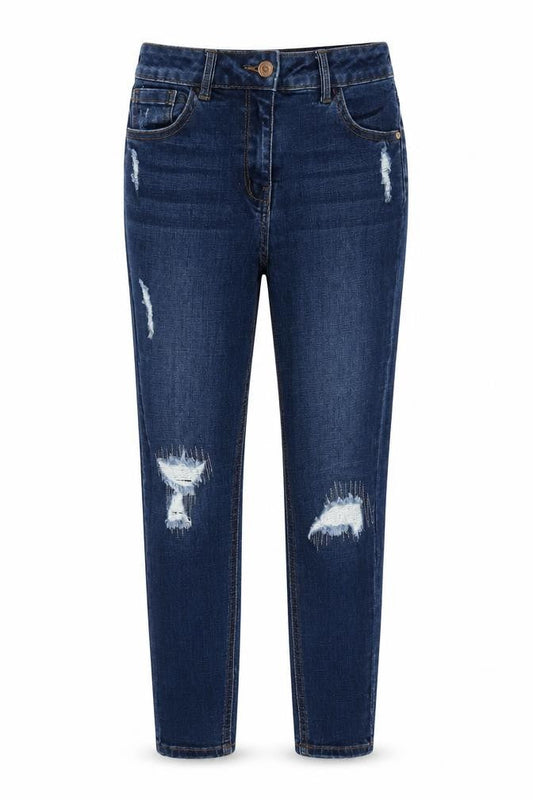 Womens UK Size 8 Matalan Regular Fit Straight Blue Jeans