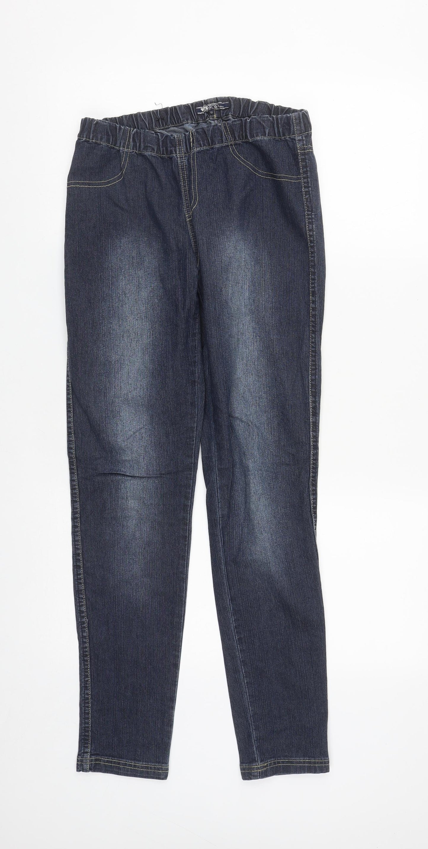 New Look Womens Blue  Cotton Jegging Jeans Size 10 L29 in Regular