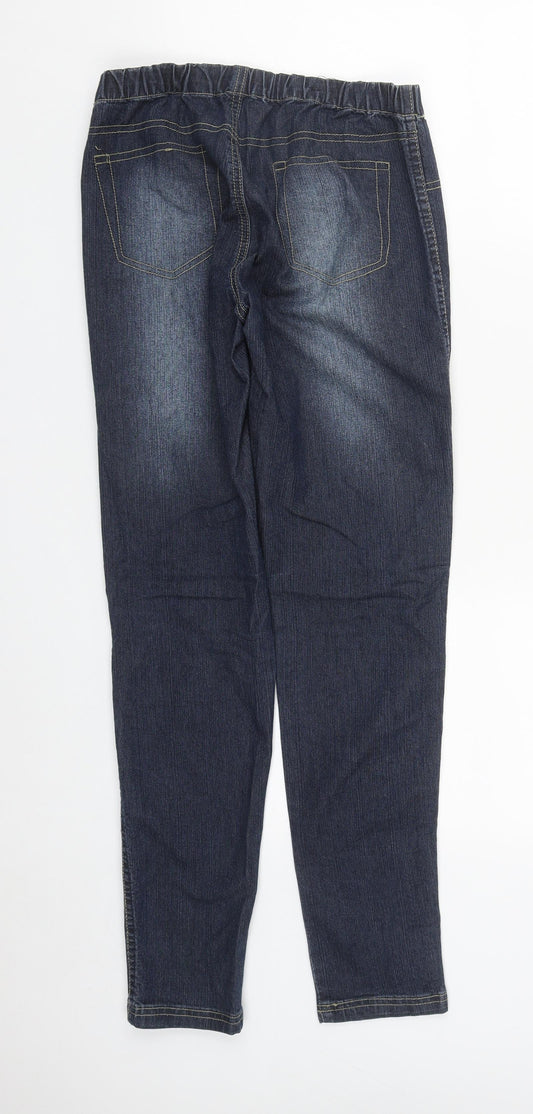 New Look Womens Blue  Cotton Jegging Jeans Size 10 L29 in Regular