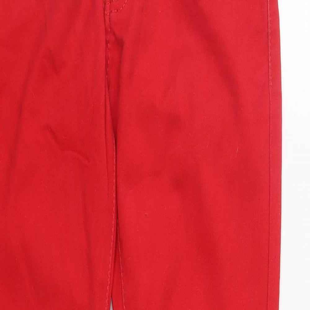 J Welly Womens Red  Cotton Straight Jeans Size M L30 in Regular Zip
