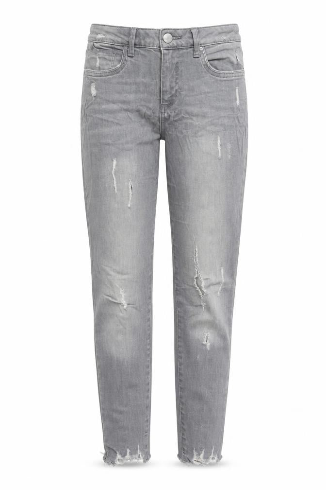 Womens UK Size 10 Denim & Co. Regular Fit Straight Grey Jeans