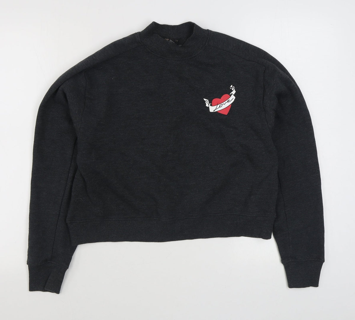 Forvever 21 Womens Grey  Cotton Pullover Sweatshirt Size M  Pullover