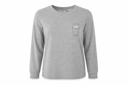 Dunnes Womens Grey Solid Polyester Top Pyjama Set Size S