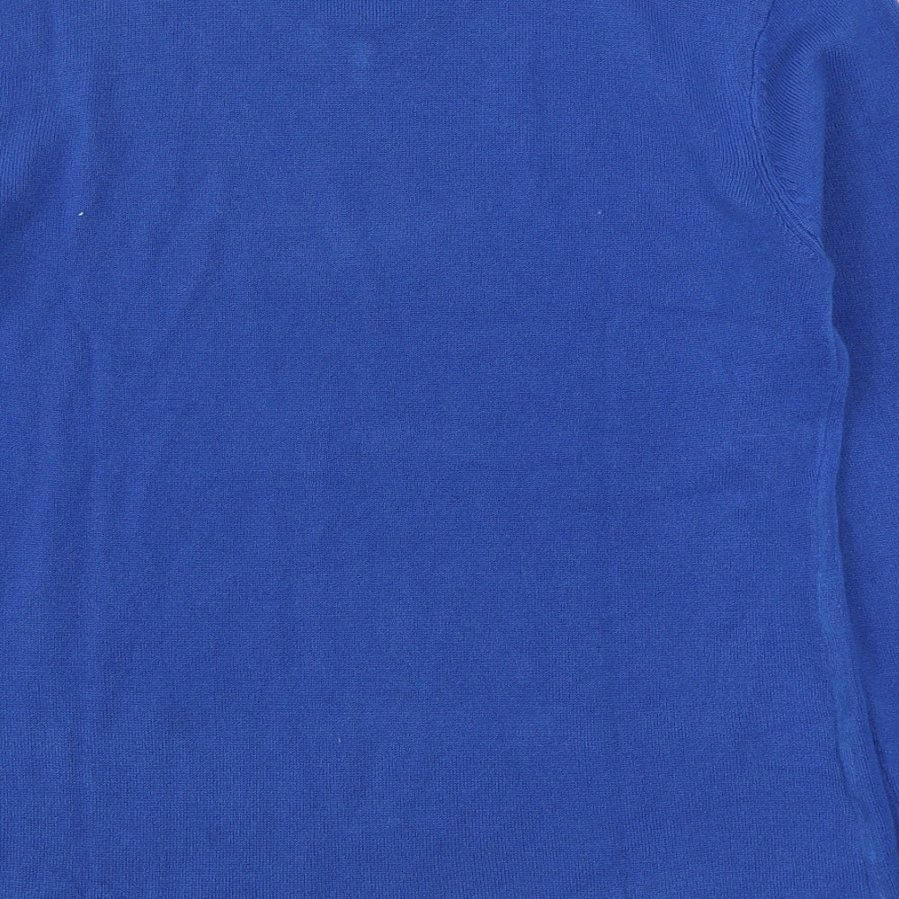 Womens UK Size 14 Damart Blue Pullover Jumper