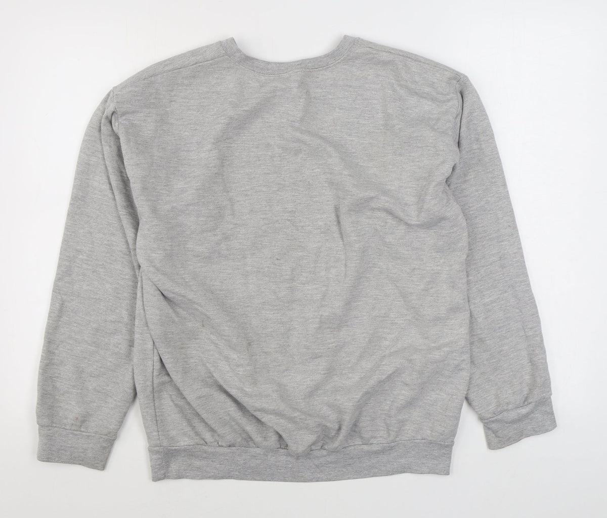YAA Womens Grey  Polyester Pullover Sweatshirt Size M  Pullover
