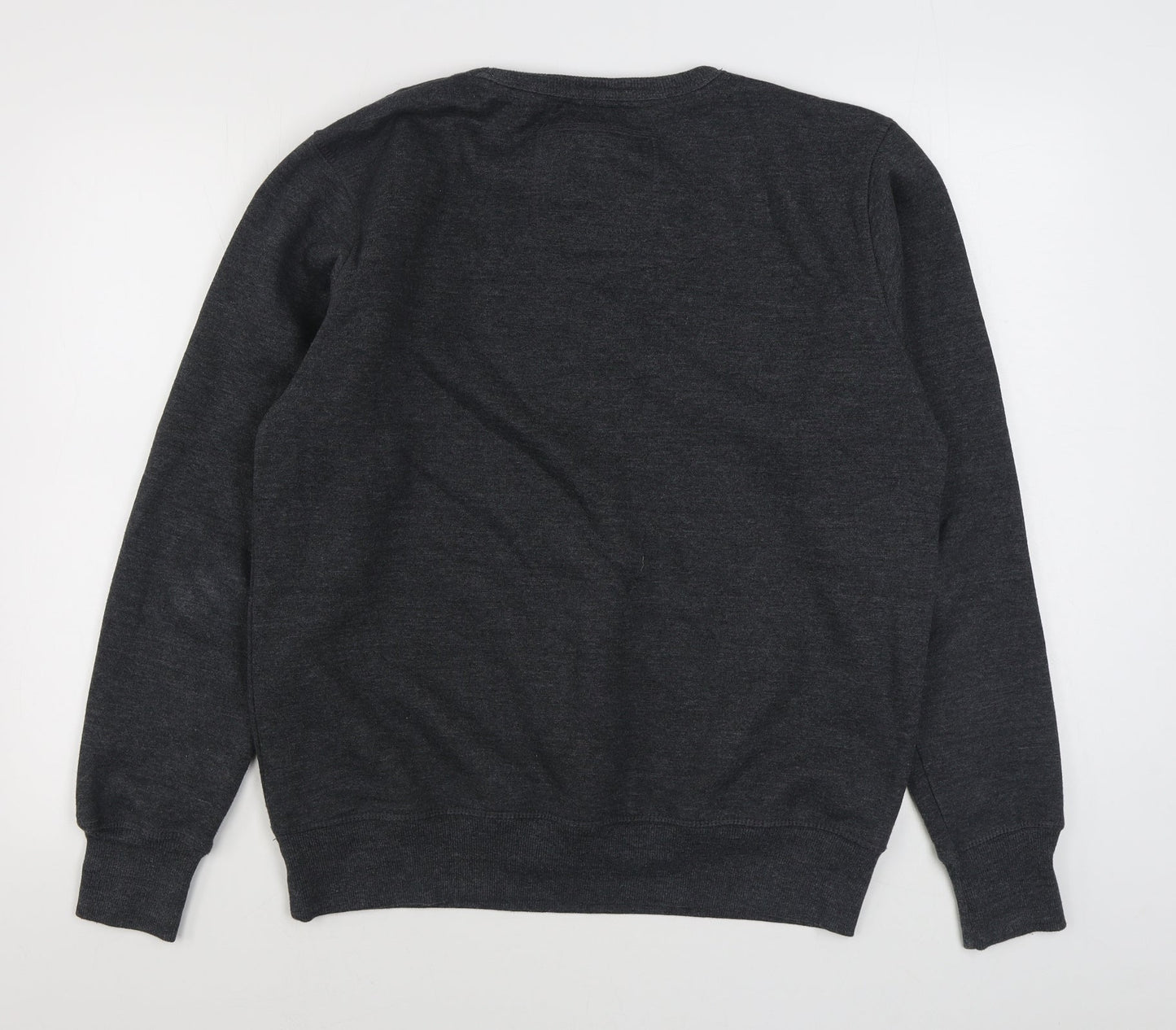 Square Blades Mens Grey  Cotton Pullover Sweatshirt Size M
