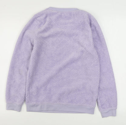 Primark Womens Purple Solid Polyester Top Pyjama Top Size XS