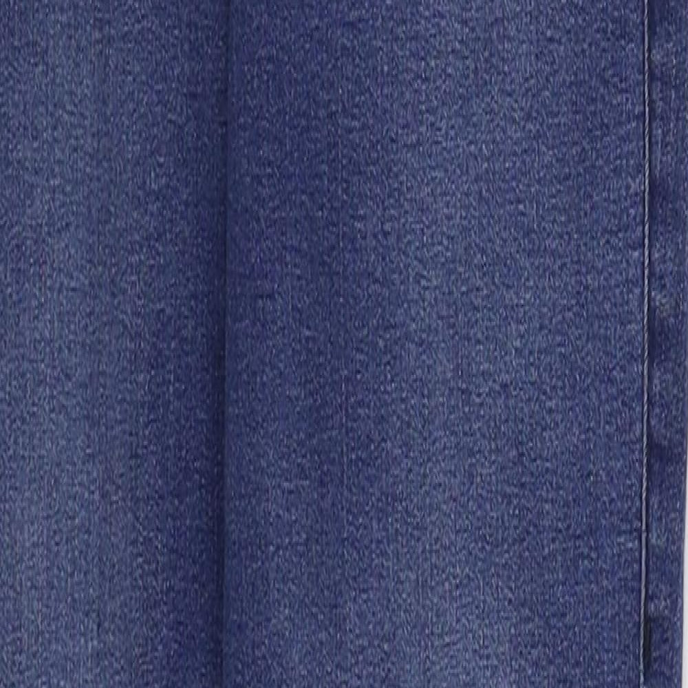 Topshop Womens Blue  Cotton Skinny Jeans Size 26 in L25 in Regular Button