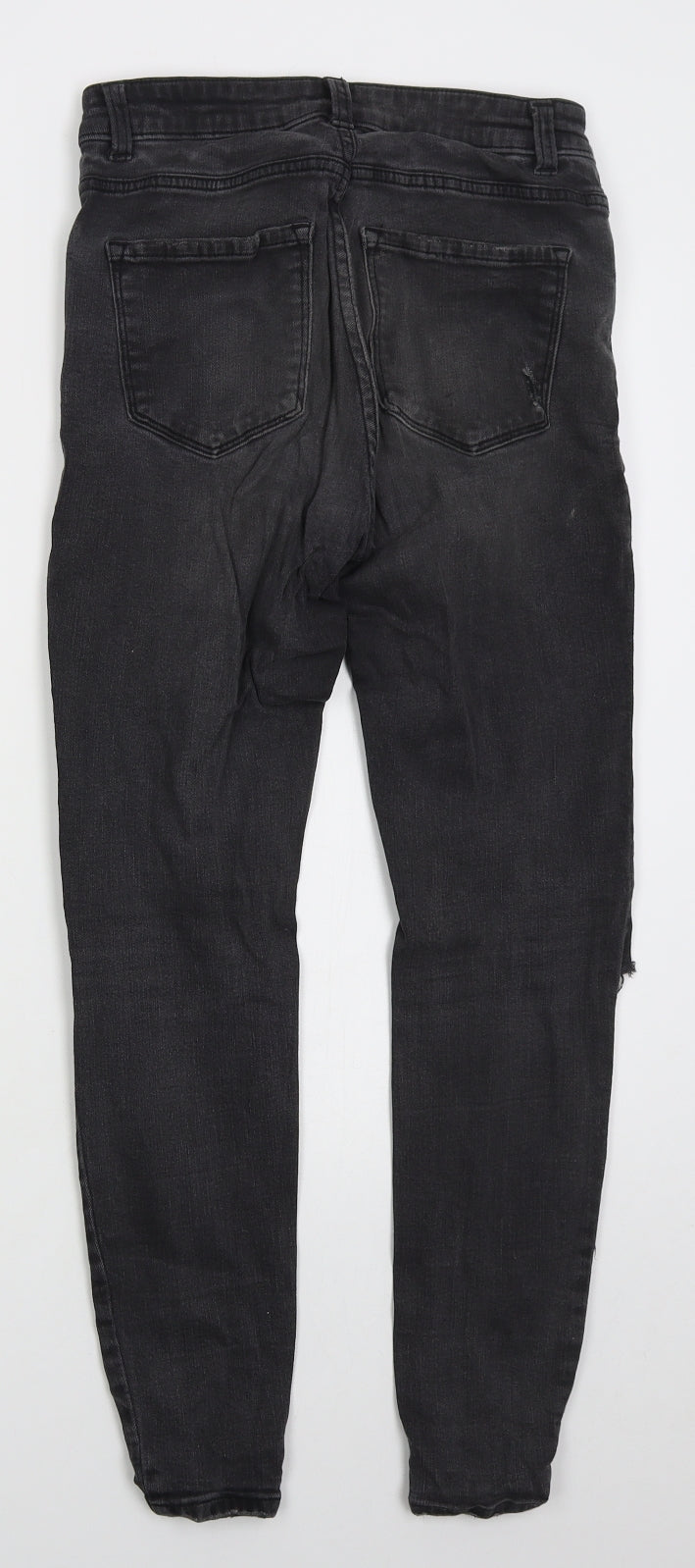 Denim Co Womens Grey  Cotton Skinny Jeans Size 10 L27 in Regular Button