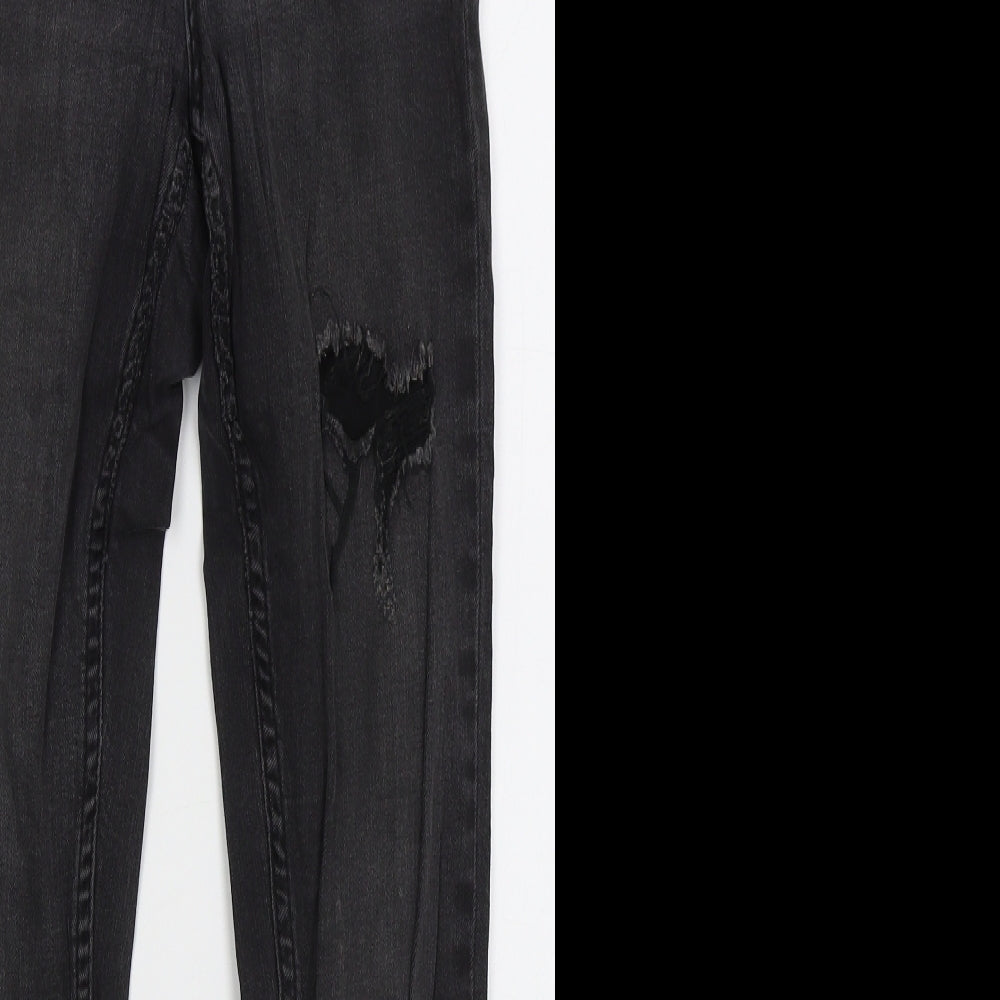 Denim Co Womens Grey  Cotton Skinny Jeans Size 10 L27 in Regular Button