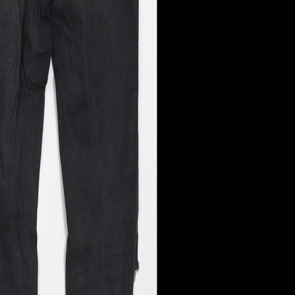 Denim Co Womens Grey  Cotton Skinny Jeans Size 10 L27 in Regular Button