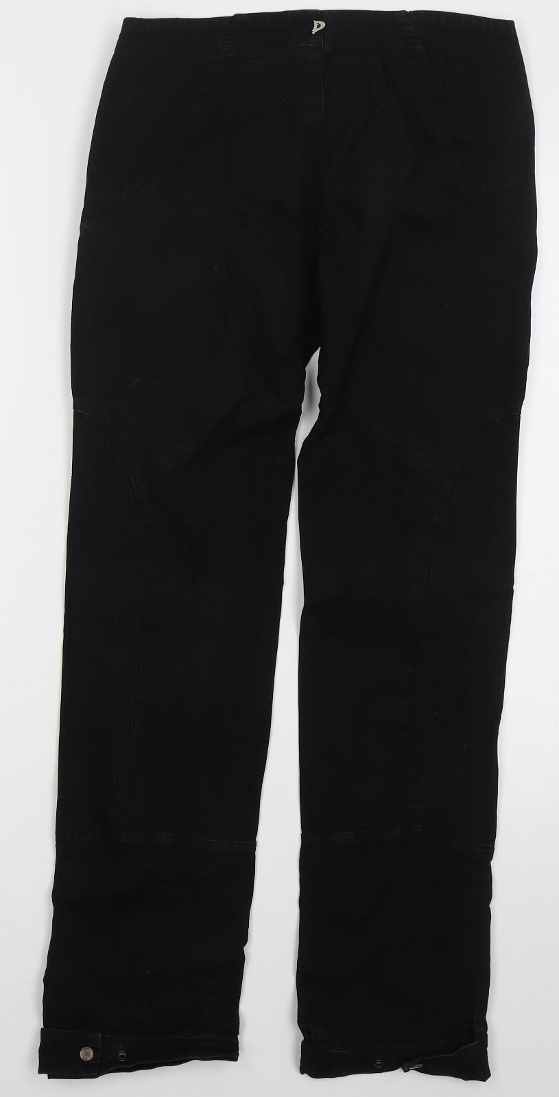 Dondup Womens Black  Cotton Straight Jeans Size 28 in L31 in Regular Button