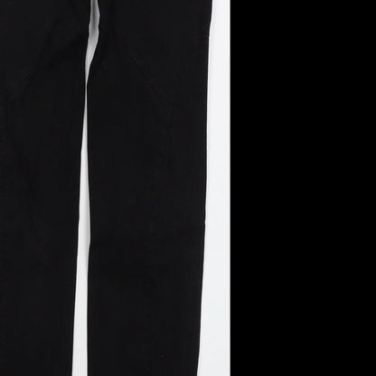 Dondup Womens Black  Cotton Straight Jeans Size 28 in L31 in Regular Button