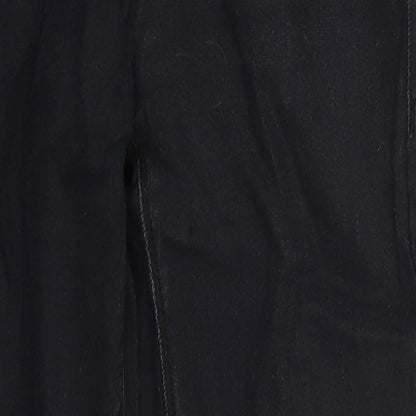 Topshop Womens Black  Cotton Skinny Jeans Size 28 in L27 in Regular Button