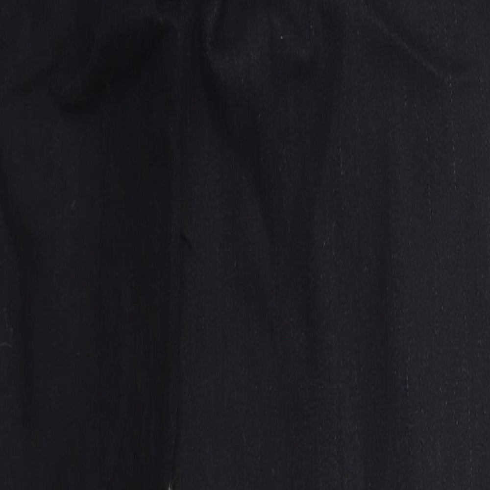 Topshop Womens Black  Cotton Skinny Jeans Size 28 in L27 in Regular Button