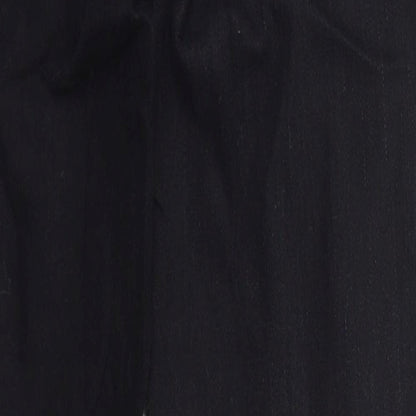 Topshop Womens Black  Cotton Skinny Jeans Size 28 in L27 in Regular Button