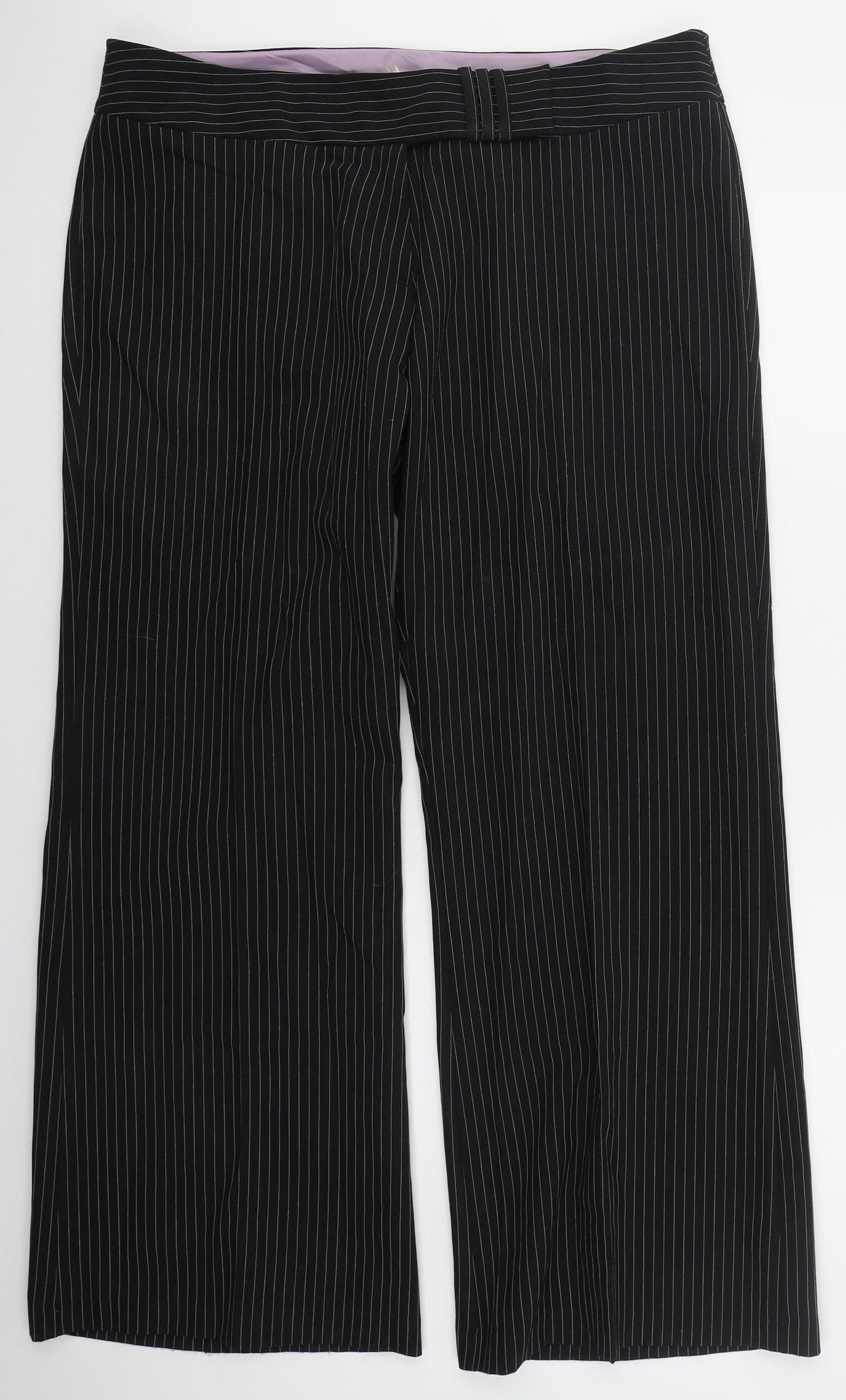 Womens UK Size 20 Evie Regular Fit  Black Trousers