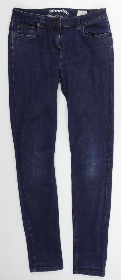 Womens UK Size 28 in Johnnie B Regular Fit Skinny Blue Jeans