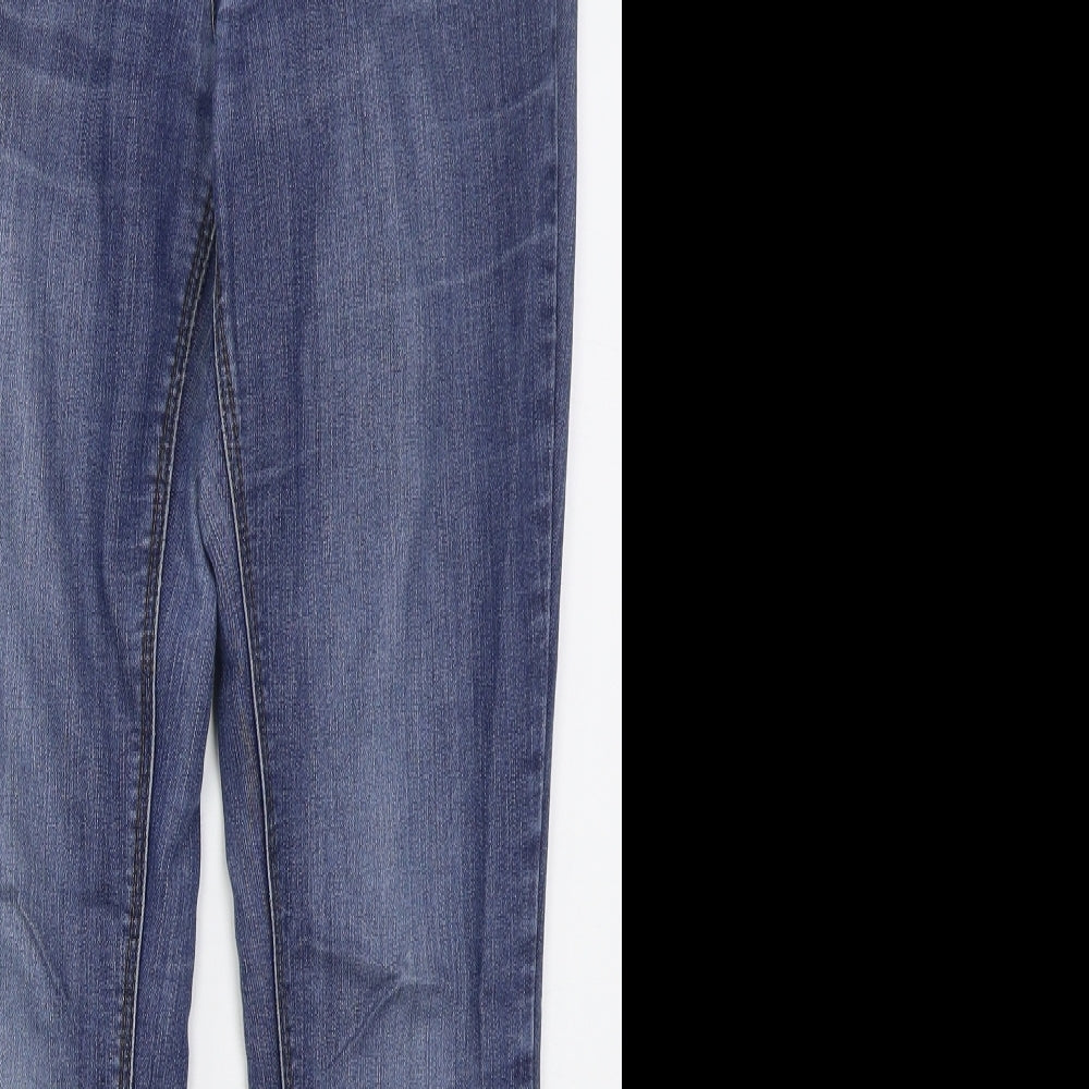Only Womens Blue  Cotton Skinny Jeans Size M L28 in Regular Button