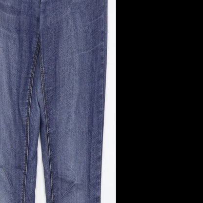 Only Womens Blue  Cotton Skinny Jeans Size M L28 in Regular Button