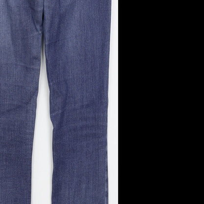 Only Womens Blue  Cotton Skinny Jeans Size M L28 in Regular Button
