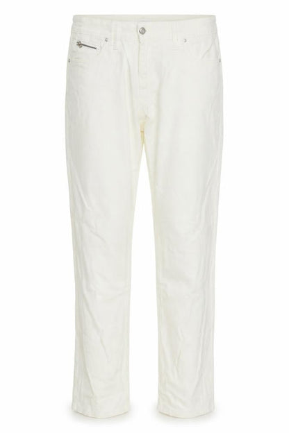 Spontan Womens Beige  Cotton Straight Jeans Size 14 L32 in Regular Button