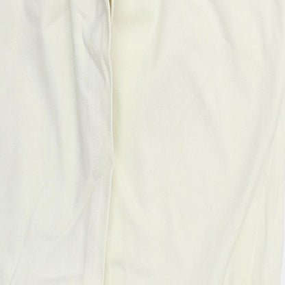 Spontan Womens Beige  Cotton Straight Jeans Size 14 L32 in Regular Button