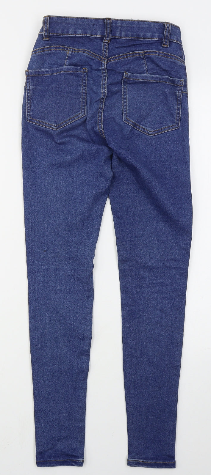 Denim Co Womens Blue  Cotton Skinny Jeans Size 6 L29 in Regular Button