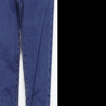 Denim Co Womens Blue  Cotton Skinny Jeans Size 6 L29 in Regular Button
