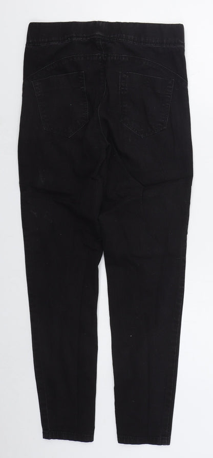 Denim Co Womens Black  Cotton Jegging Jeans Size 10 L26 in Regular