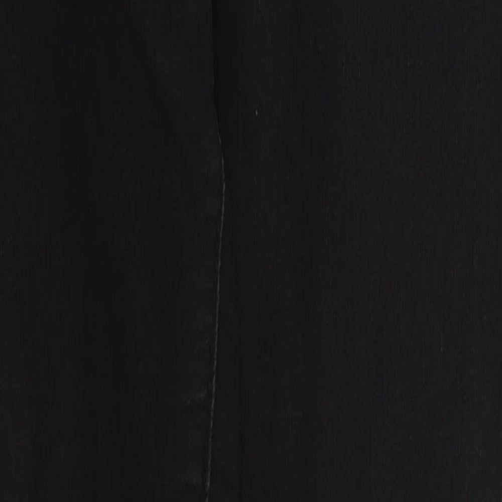 Boohoo Womens Black  Camel Skinny Jeans Size 8 L29 in Regular Zip