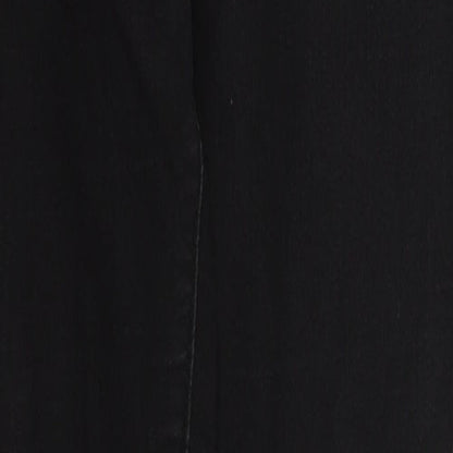 Boohoo Womens Black  Camel Skinny Jeans Size 8 L29 in Regular Zip