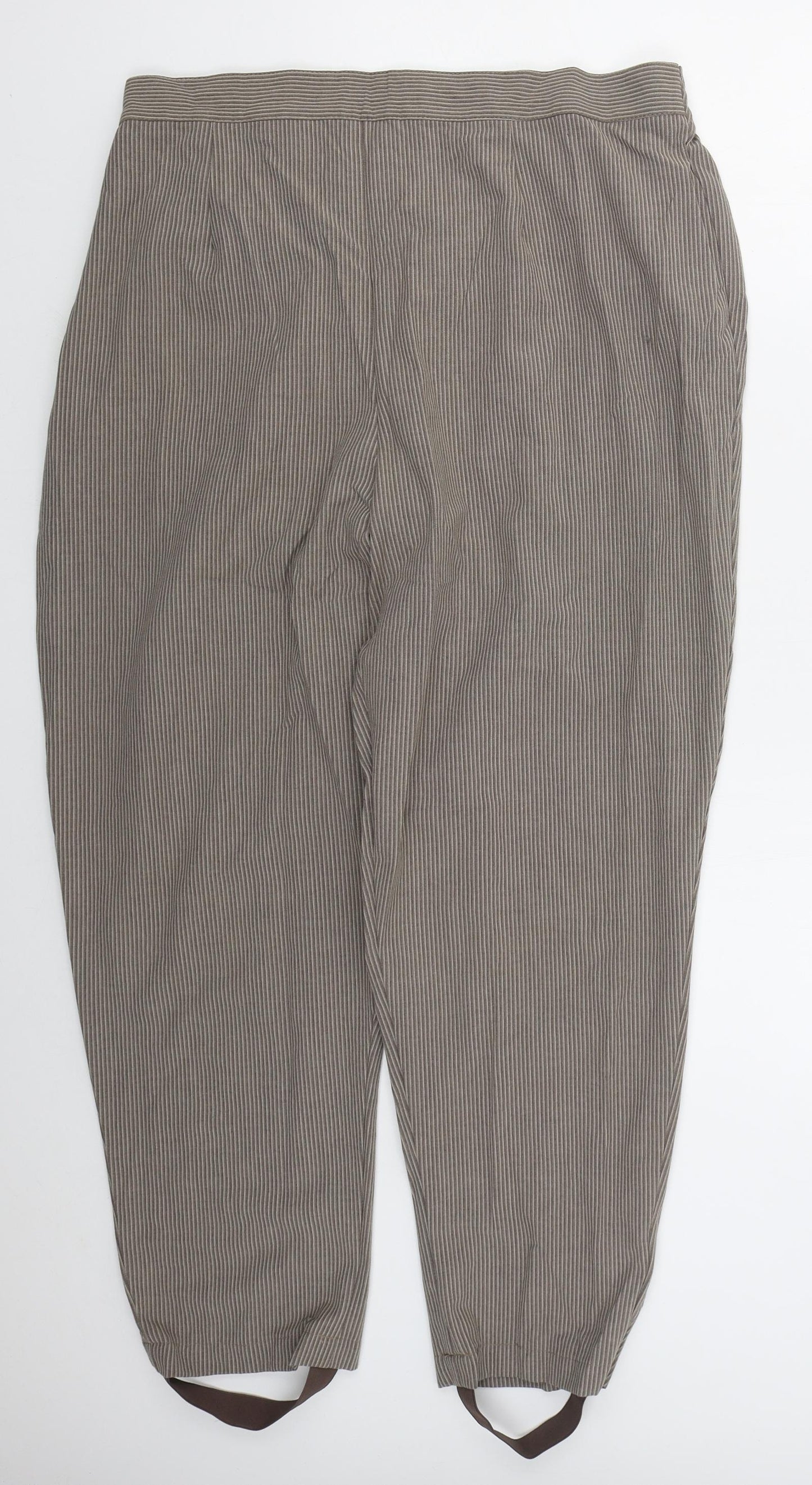 Womens UK Size 24 essence Regular Fit  Brown Trousers