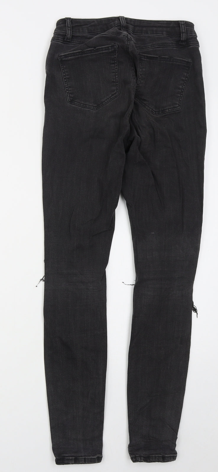 Denim Co Womens Black  Cotton Skinny Jeans Size 6 L28 in Regular Button
