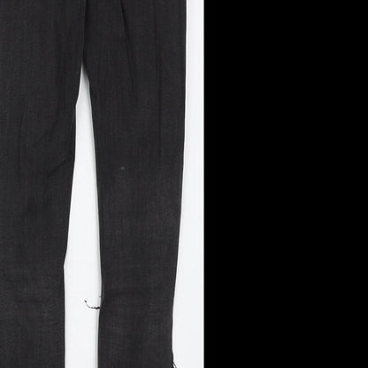 Denim Co Womens Black  Cotton Skinny Jeans Size 6 L28 in Regular Button