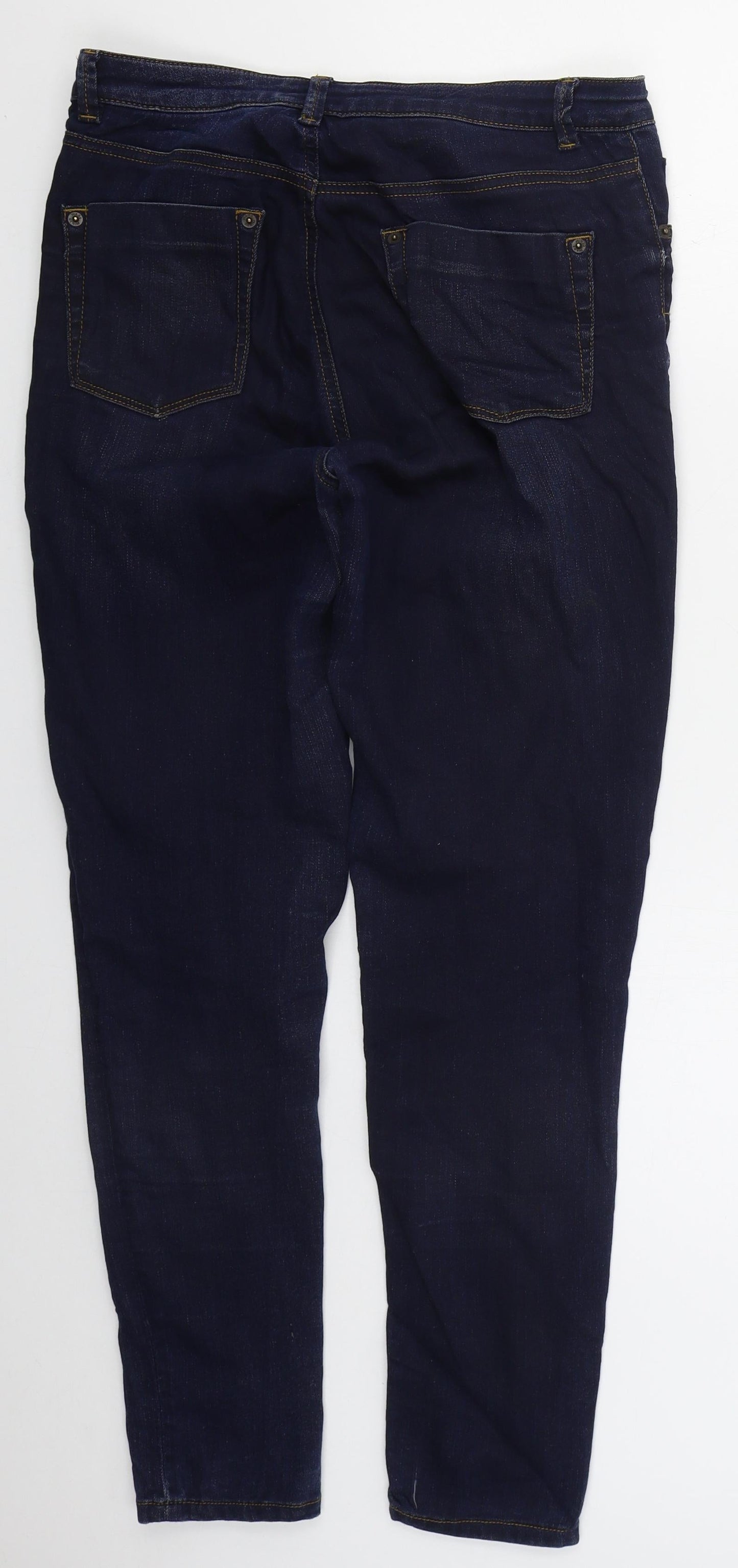 Womens UK Size 12 Warehouse Regular Fit Skinny Blue Jeans