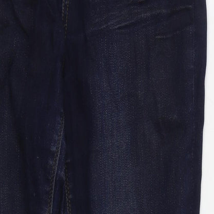 Womens UK Size 12 Warehouse Regular Fit Skinny Blue Jeans