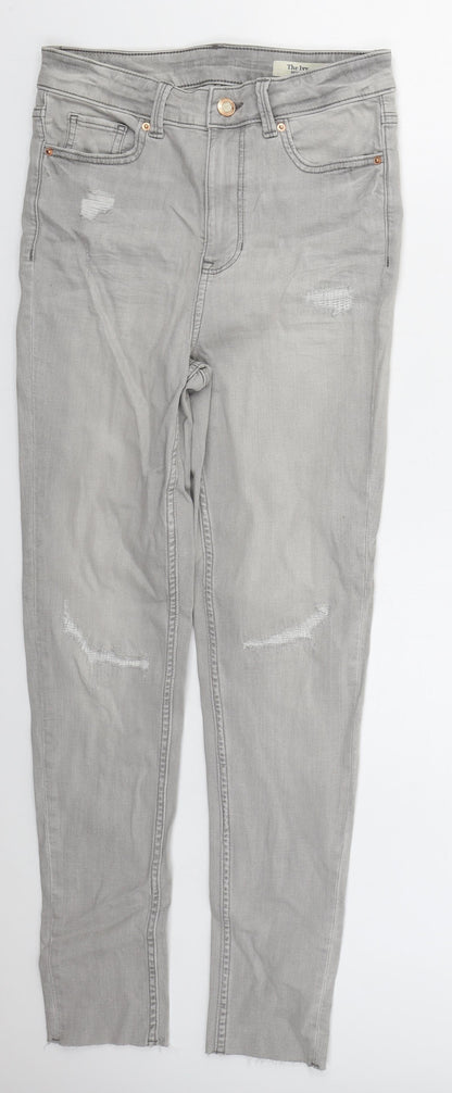 Womens UK Size 10 Marks and Spencer Regular Fit Skinny Grey Jeans