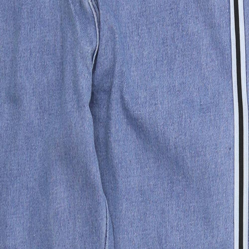 Womens UK Size S Preworn Regular Fit Tapered Blue Jeans