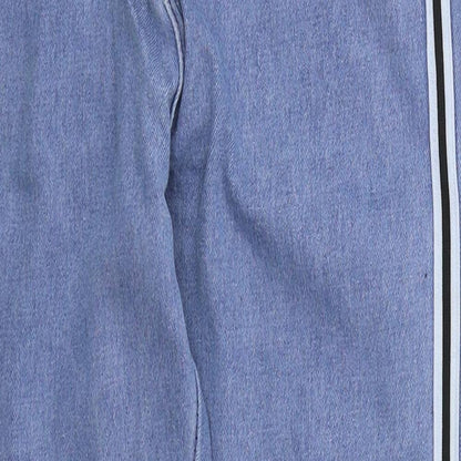Womens UK Size S Preworn Regular Fit Tapered Blue Jeans